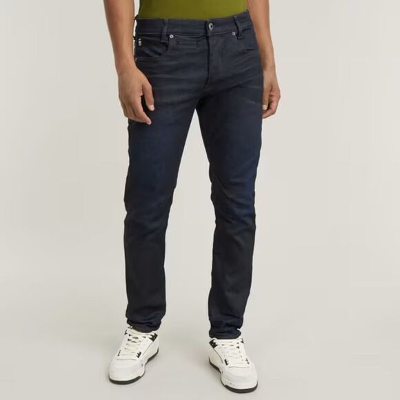 G Star D Staq Men's Dark Blue Jeans 34x32 5 pocket - Picture 1 of 11